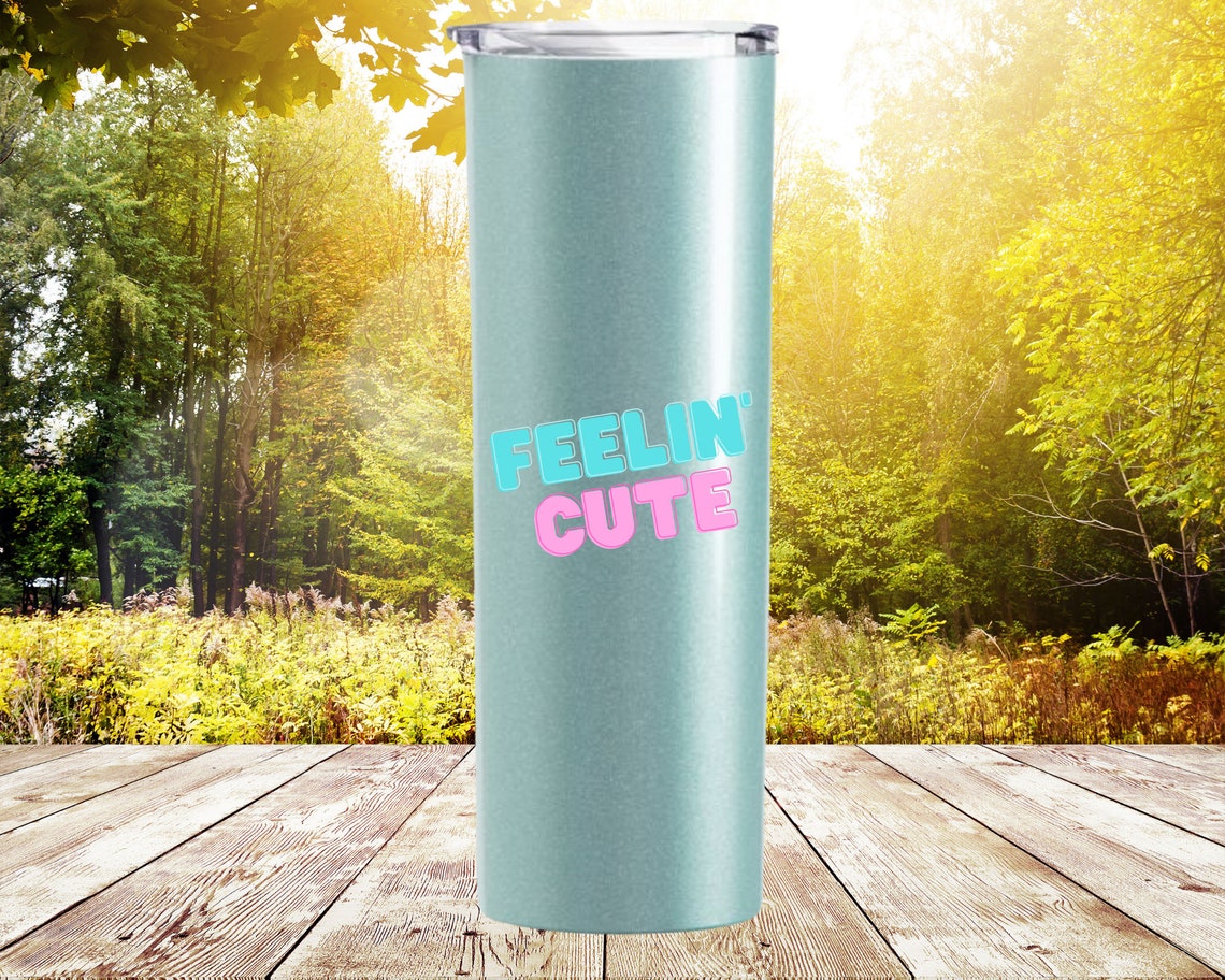 Cute Tumbler with Straw 20oz Skinny Tumbler Tumbler for Etsy