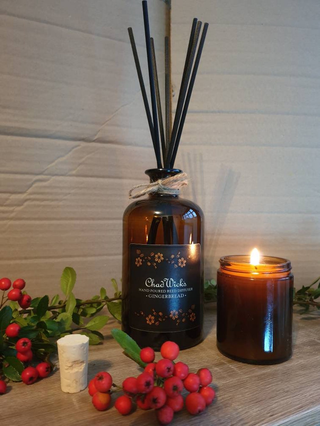 Gingerbread Amber Glass Reed Diffuser 250ml/500ml Etsy UK