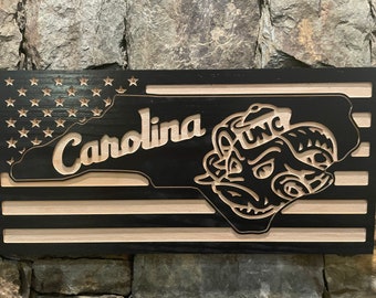 Customizable UNC/Tarheels Flag