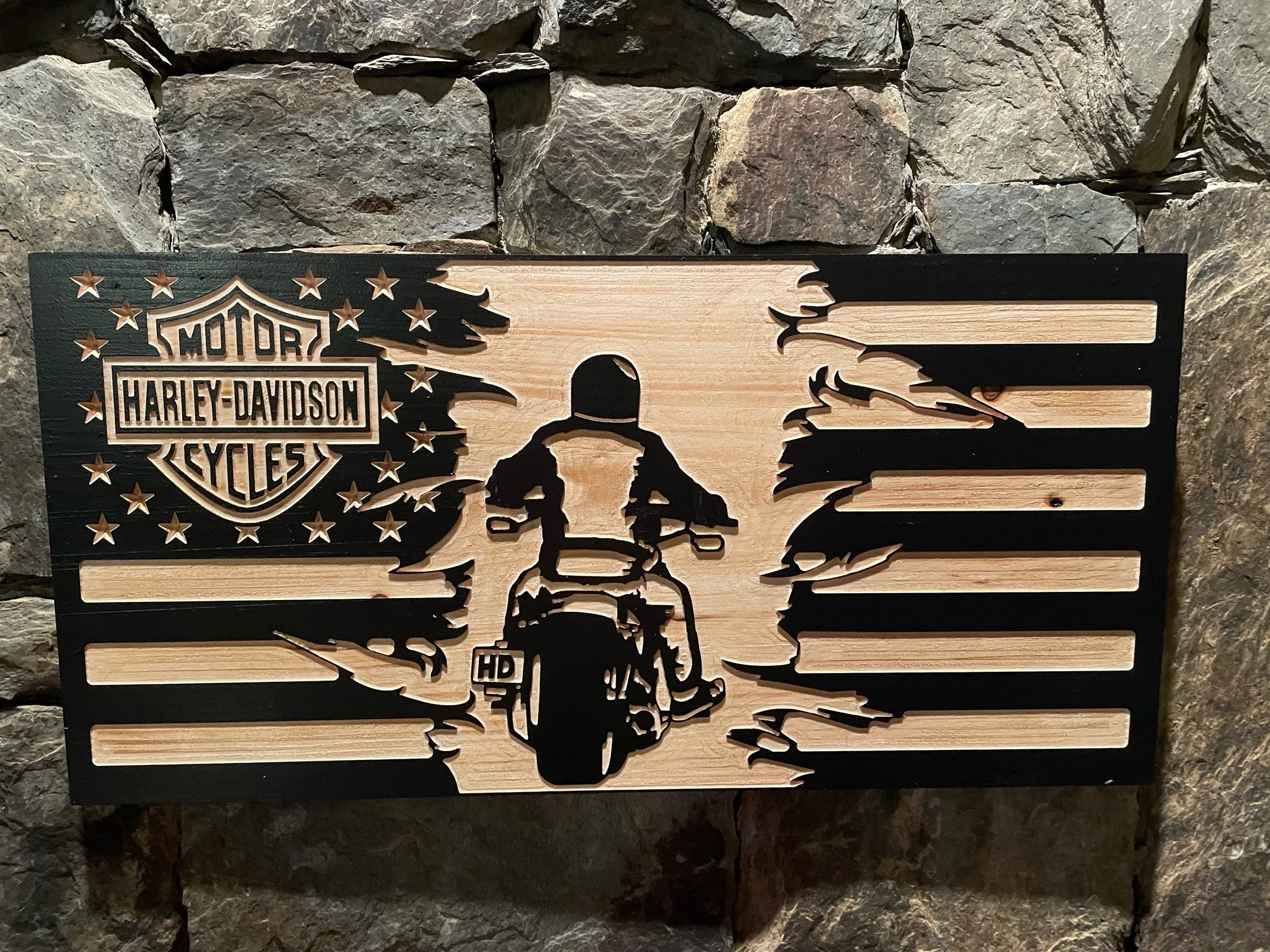 Customizable Harley Davidson Flag Etsy UK