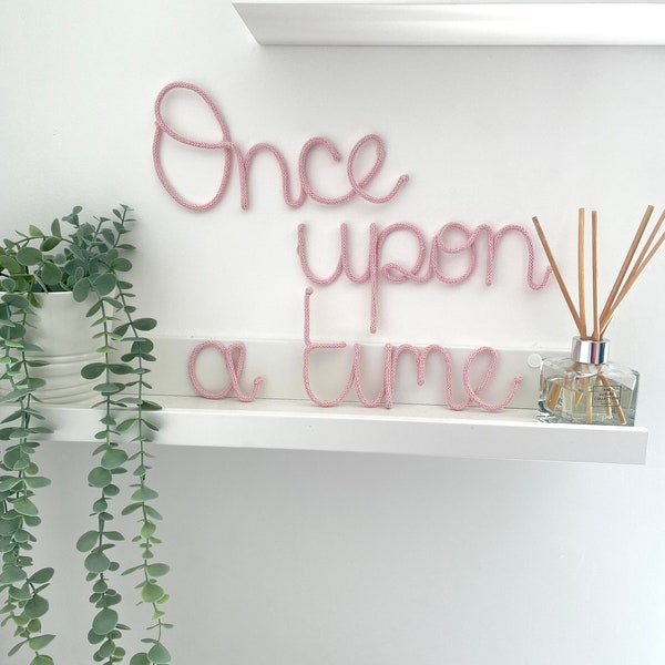 Once upon a time knitted words