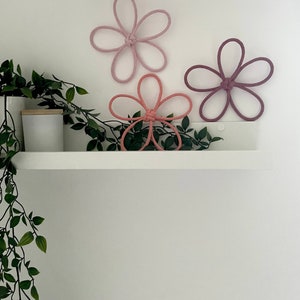 Knitted Wire Flower Etsy