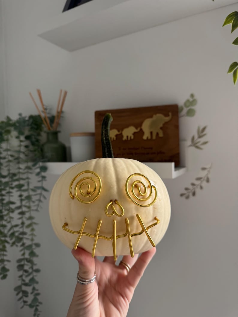 Wire pumpkin decorations image 5