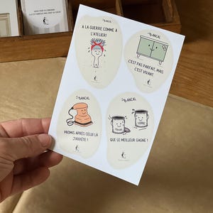 Pack 2 cartes postales + 1 stickers
