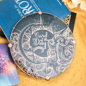 NEU! Tageskarte aus Holz | Holz Harz Tarot Bord | Wahrsagen Dekorative | Orakel Kartenbrett