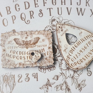 Planchette with Mini Spirit Board Set | Divination Decorative | Ouija Board | Mini Planchette
