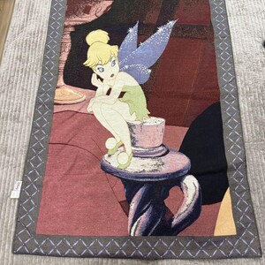 Disney Tinker bell Wall Tapestry in Green, Purple, Blue and Pink