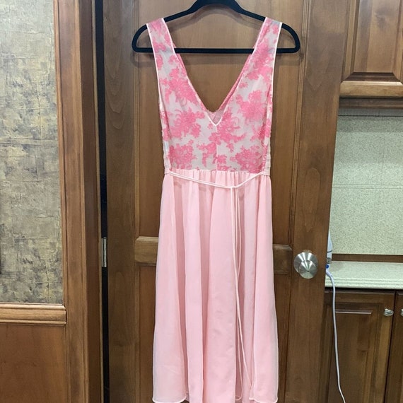 40s vintage Juliana nightgown pink - image 3