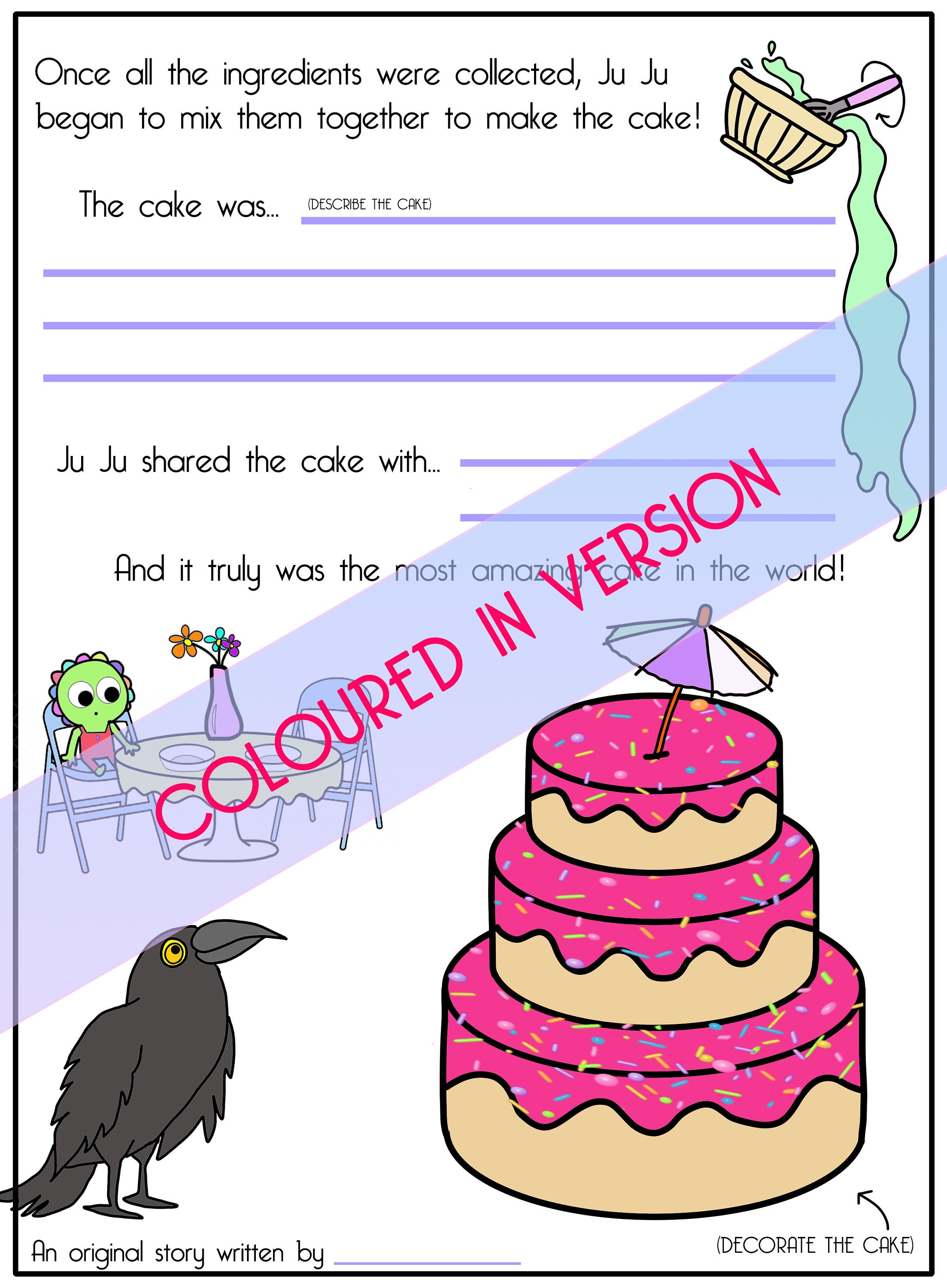Kids Fill in the Blanks Story Digital Download - Etsy