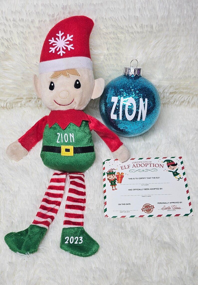 Personalized Christmas Elf Plush – Custom Name, Holiday Decoration - Etsy