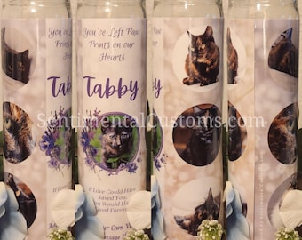 Pet Memorial Candle with Photo – Personalized Dog or Cat Remembrance Candle