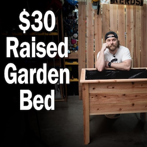 DIY Raised Garden Bed Plans - Cedar Pickets raised garden bed garden box planter bed