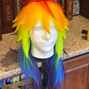 Rainbow Dash My Little Pony Rainbow Cosplay Wig