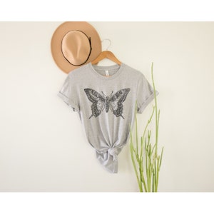 Butterfly T-Shirt | Cute Butterfly Tee | Nature Lover Gift | Butterfly Graphic Shirt | Super Soft Comfortable Tee | Vintage Butterfly Shirt image 5