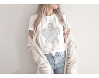 Camiseta de tortuga linda / Camisa de tortuga marina / Camiseta de amante de la naturaleza / Camisa de amante de los animales / Regalo de cumpleaños / Camisa de playa de tortuga linda / Camiseta de amante de la tortuga