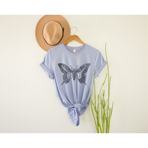 Butterfly T-Shirt | Cute Butterfly Tee | Nature Lover Gift | Butterfly Graphic Shirt | Super Soft Comfortable Tee | Vintage Butterfly Shirt image 4