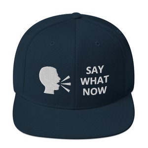 Say What Now  Snapback Hat