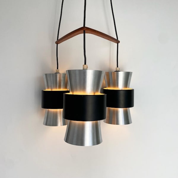 Mid-century modern danish pendant lamp designed by Jo Hammerborg for Fog & Mørup, 1960s