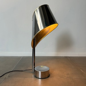 Rare Midcentury modern table lamp by Henri Mathieu, France 1970’s