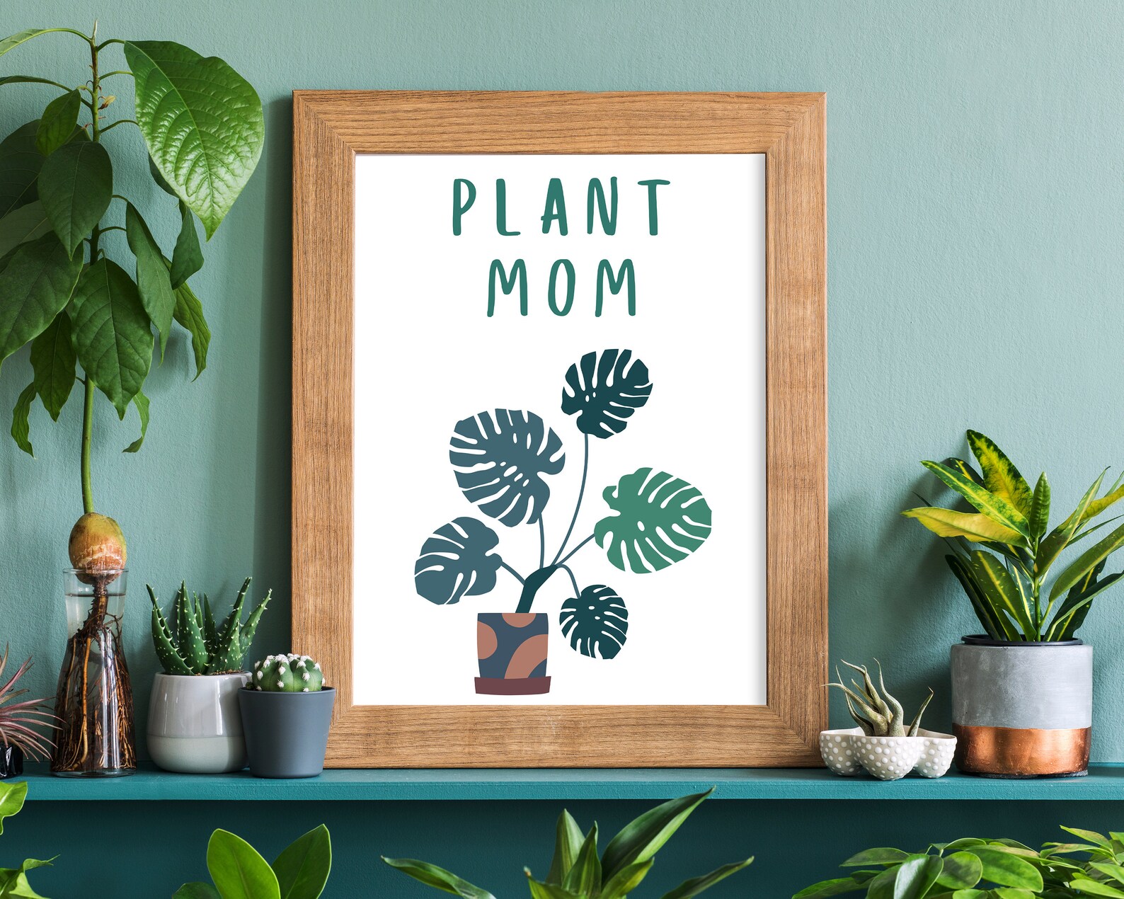 Plant Mom Decor Plant Mom Gift Plant Lady Plant Bathroom Etsy UK