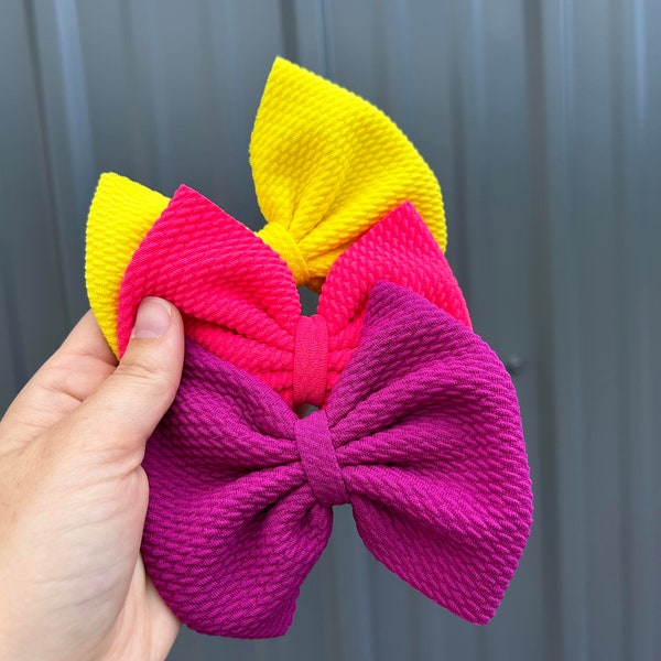 50 solid color baby 3-5 inch bow, choose your color and size, toddler bow, kid's bow