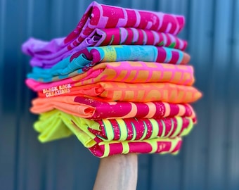 NEON summer comfort colors tshirt, women’s summer sun shirt, oversized tshirt,