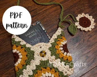Kindle Flower Pouch Crochet Pattern | pdf file| Bookish | Book Gifts | Booktok