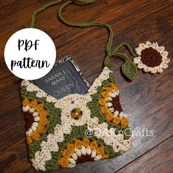 Kindle Flower Pouch Crochet Pattern | pdf file