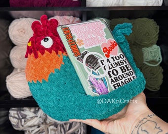 Hei Hei Pouf E-Reader | Crochet | Kindle | BOOX Palma | Nook | iPad| Bookish | Book Gifts | Booktok
