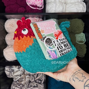 Hei Hei Pouf E-Reader | Crochet | Kindle | BOOX Palma | Nook | iPad| Bookish | Book Gifts | Booktok