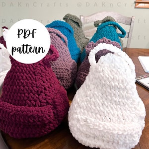 Pouf Crochet Pattern | pdf file| Bookish | Book Gifts | Booktok