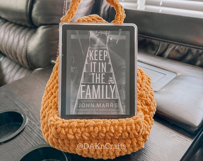 Featured listing image: Pouf | E-Reader | Crochet | Kindle | BOOX Palma | Nook | iPad| Bookish | Book Gifts | Booktok
