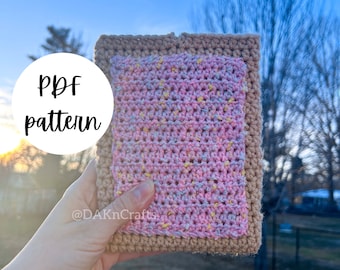 Pop Pastry Kindle Sleeve Crochet Pattern | pdf file| Bookish | Book Gifts | Booktok