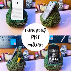 Mini Pouf Crochet Pattern | pdf file