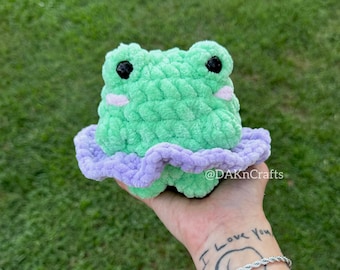 Ballerina Frog Plushie | Froggy Plush | Crochet