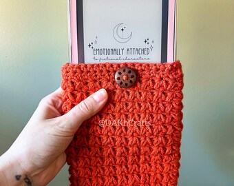 E-Reader or Book Sleeve | Crochet | Kindle | BOOX Palma | Nook | iPad | Custom Sizes| Bookish | Book Gifts | Booktok