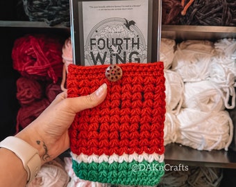 Watermelon E-Reader or Book Sleeve | Crochet | Kindle | BOOX Palma | Nook | iPad | Custom Sizes| Bookish | Book Gifts | Booktok