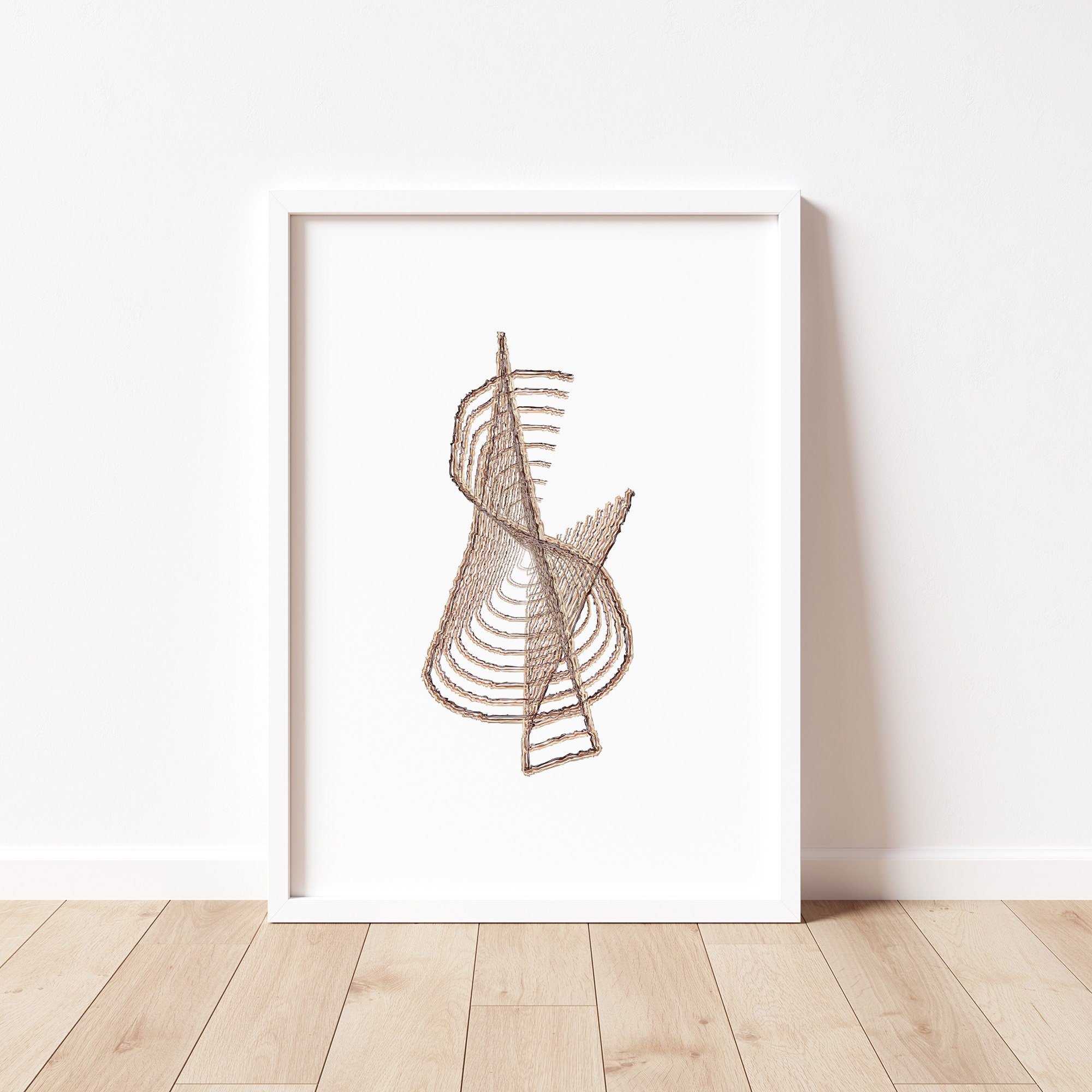 Abstract Modern Line Drawing Printable Wall Art Prints Over | Etsy