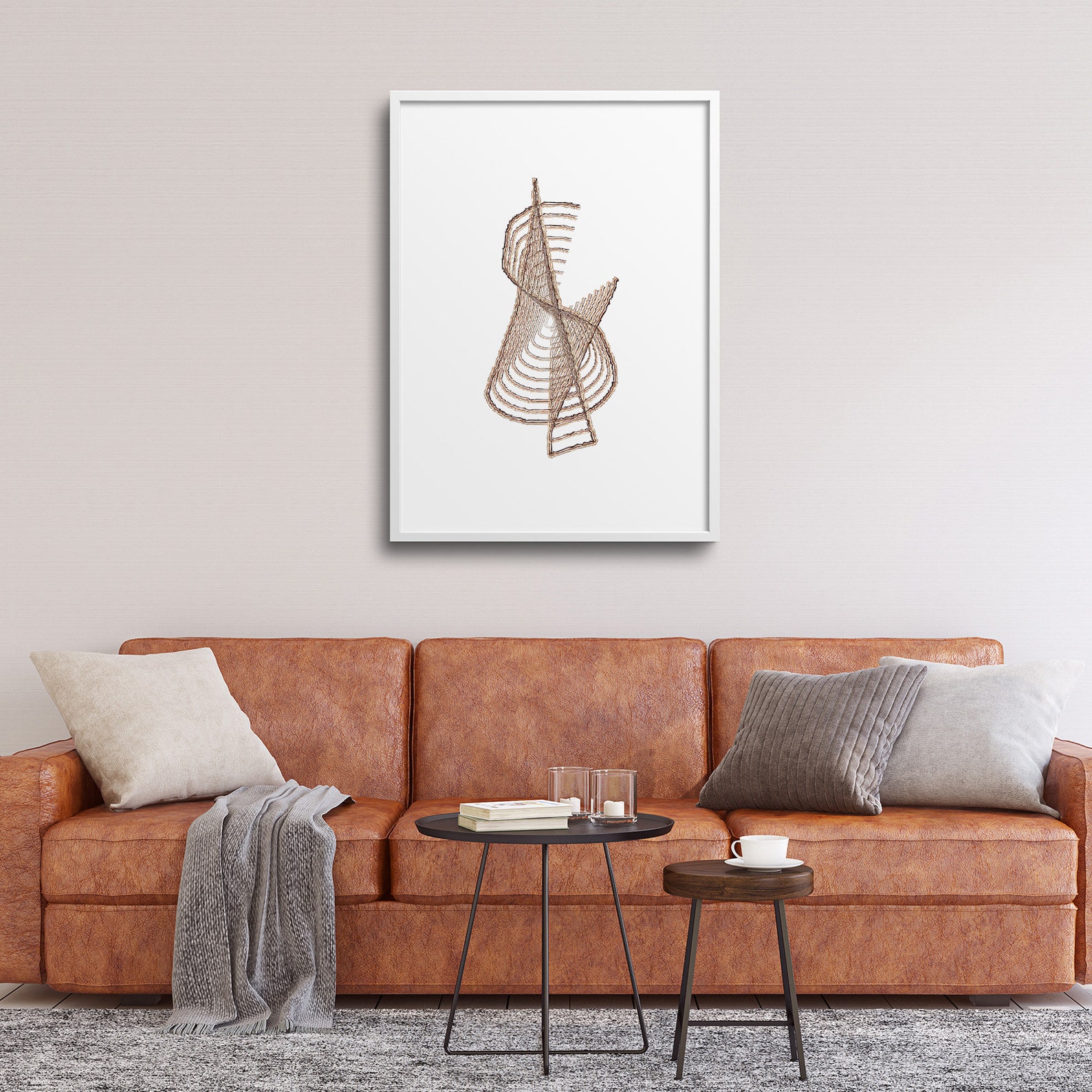 Abstract Modern Line Drawing Printable Wall Art Prints Over | Etsy
