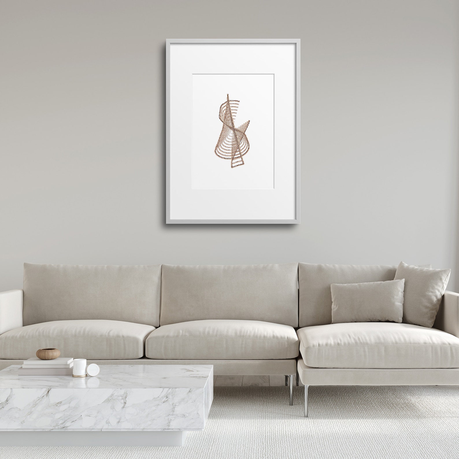 Abstract Modern Line Drawing Printable Wall Art Prints Over | Etsy