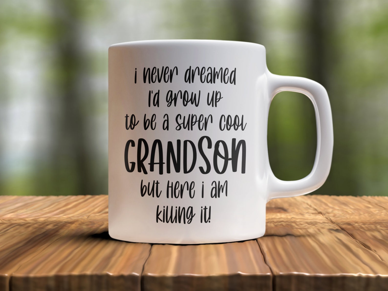 Super Cool Grandson Mug Perfect Funny Grandson Gift Best Etsy