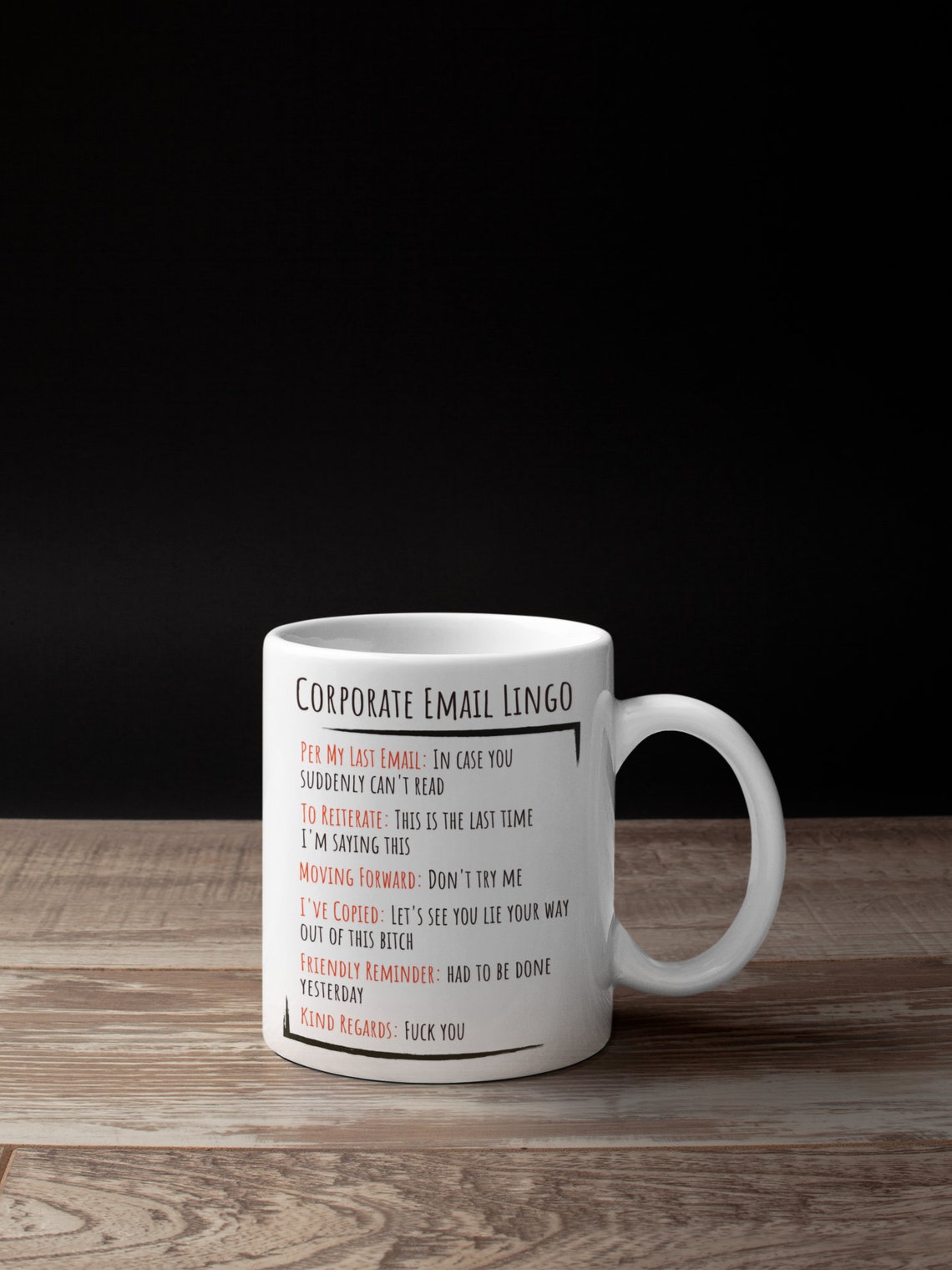 corporate email lingo mug corporate email lingo mug