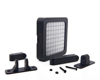 SimWorks iFlag V4 Black Sim Racing LED Flag Display | SimHub Plug and Play USB-C | Spotter Gear RPM Lights | iRacing acc Rig Accessory