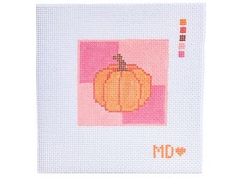 Lienzo para tapicería con diseño de calabaza - 18 o 13 hilos por pulgada - Lienzo pintado a mano