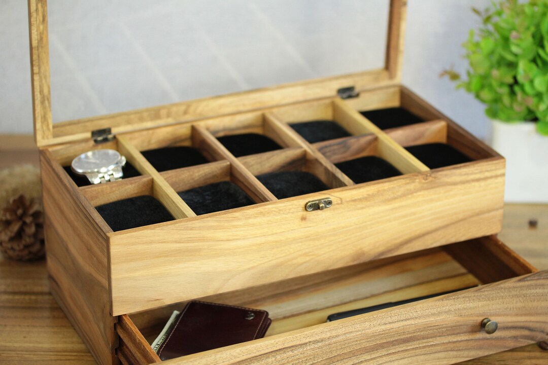 Men's Jewelry Organizer Watch and Sunglasses Box Jewelry Etsy