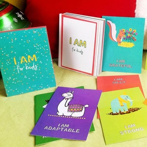 Affirmation cards for kids, New mom gift, Affirmations for Children, Kids Mindfulness, Social work, Gifts for parents, Christmas gift, teach