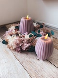 LED candles real wax handmade | LED candles vintage decoration | Candle decoration dried flower decoration | Boho decoration at home | Flameless candles