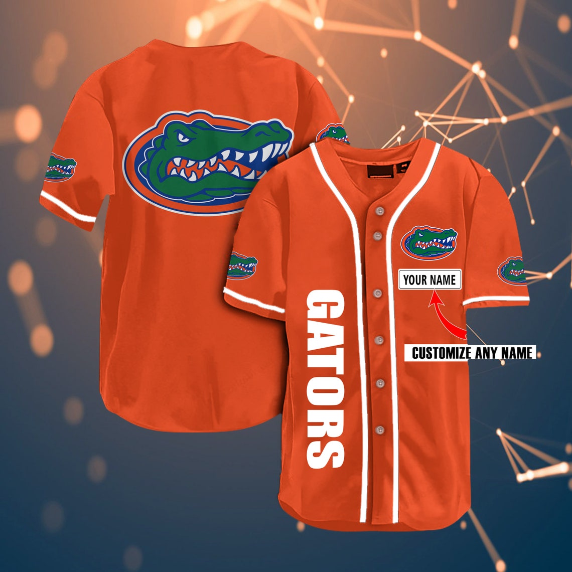 Florida Gators Baseball Jersey Personalized Name NCAA Florida Etsy