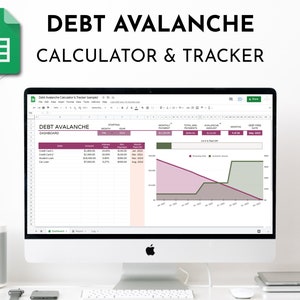 Google Spreadsheets Schuldencalculator, Schuldlawinelening-uitbetalingstracker, Werkblad Schulden snel terugbetalen, Aflossing van hypotheekleningen Betalingsplanner