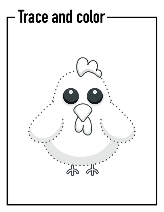 Digital coloring and trace | Etsy